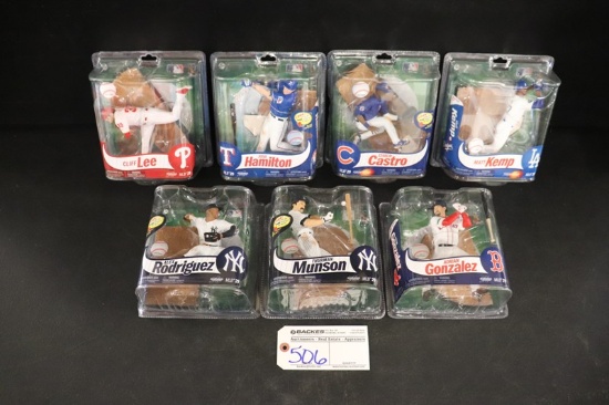 Set of 7 - McFarlane MLB Series 29 - Rodriguez/Gonzalez/Castro/Lee/Hamilton
