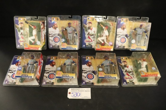 All to go - 8 McFarlane MLB Series 6 - 5 Sosa/3 Edmonds