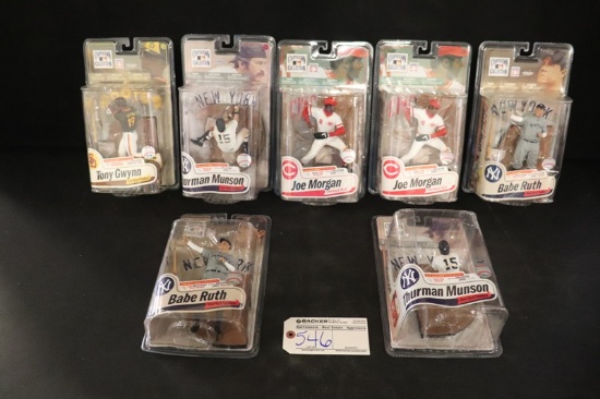 All to go - 7 McFarlane MLB Series 7 - 2 Ruth/2 Munson/2 Morgan/Gwynn