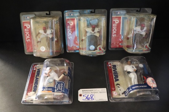 All to go - 5 McFarlane MLB series 18 & 19 - Rivera/3 Pujols/Verlander