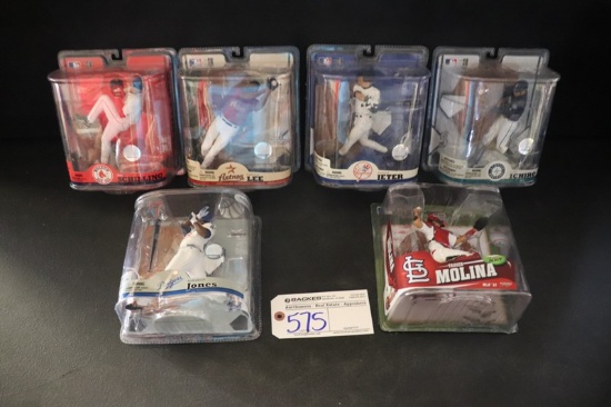 All to go - 6 McFarlane MLB mixed series - Jeter/Schilling/Lee/Ichiro/Jones