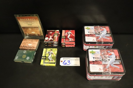 All to go - Upper Deck commemorative cards and tin lunch boxes