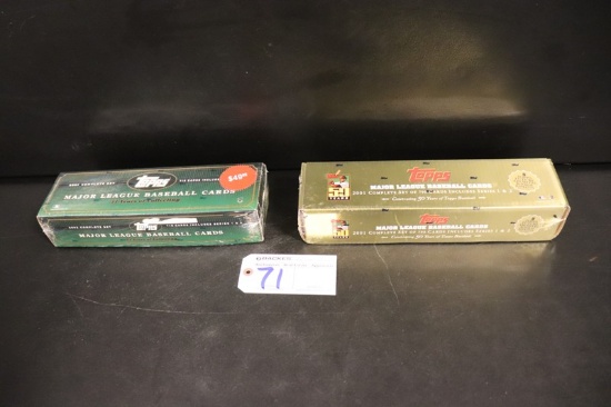 Pair to go - Topps 2001 & 2002 baseball cards sets - sealed