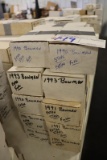 All to go - 11) Bowman 1989, 90,91, 93  - boxes of baseball trading cards -