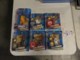 All to go - 6 McFarlane NBA action figures - Rose/Davis/James/James/Curry/P