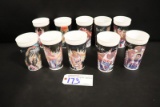 All to go - Set of 10 - The Dream Team McDonalds plastic cups