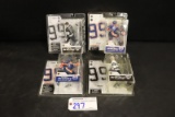 All to go - 4 McFarlane NHL action figures - 4 Gretzky - white shirt and bl