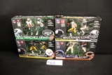 All to go - 4 McFarlane NFL action figures - Bradshaw/Long - Greene/Harriso