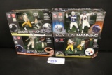 All to go - 4 McFarlane NFL action figures - Peyton Manning - Urlacher/Butk