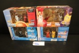 All to go - 4 McFarlane NBA action figures - Series 6 Ming/O'Neal & James/A