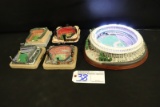 All to go - 5 stadium displays - 1 lighted