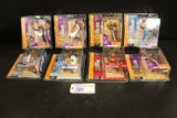 All to go - 8 McFarlane NBA action figures - Finley/Malone/Payton/Anthony/J