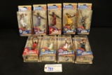 All to go - 9 McFarlane NBA action figures - James/Davis/George/Bledsoe/Pau