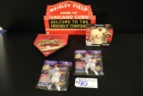 All to go - Starting Lineup McGuire figurines - Wrigley sign - Cardinal rel