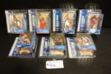 All to go - 7 McFarlane NBA action figures - O'Neal/Maggette/James/Carter/K