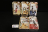 All to go - 5 McFarlane hardwood Classics NBA action figures - 2 Bird/Ewing