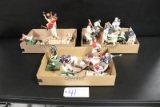 All to go - 3 boxes of opened sports figurines