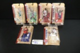 All to go - 6 McFarlane NBA Hardwood Classics - Bird/2 Olajuwon/Dumars/Magi