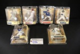 Set of 6 - McFarlane MLB Series 5 - Sanberg/Eckersley/Schmidt/Cobb/Aaron/Ma