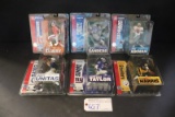 Set of 6 - McFarlane NFL Legends - Unitas/Harris/Taylor/Elway/Sanders/Aikma