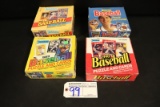 All to go - 4 Donruss 1988, 1989, 1990, 1991 baseball card packs - 1 sealed