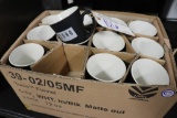 Case of 24 Soho labeled coffee cups