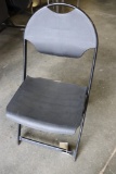 Times 30 - Mity-Lite CF170 metal framed black plastic seat folding chairs -