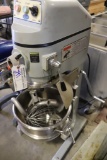 Globe SP30 30 quart mixer with stainless bowl, whip, paddle, & dough arm