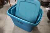 Pair to go - Teal totes with lids