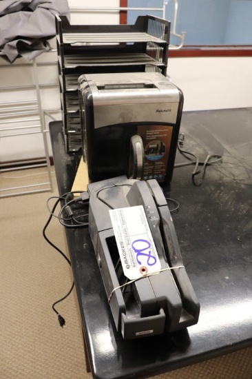Epson M236A printer, Mailmate shredder, file organizers, & more