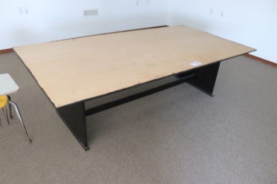 4' x 8' Black stained table frame - no top - base only