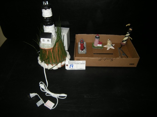 All to go  Lighthouse Night Light and other Lighthouse Items and picture