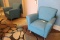 Times 2 - blue tweed room chairs