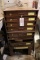Lawson 8 drawer inventory cabinet - nut/bolt - missing 1 drawer