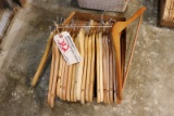 All to go - flat of wood hangers