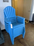 Times 7 - Teal adirondack stack chairs