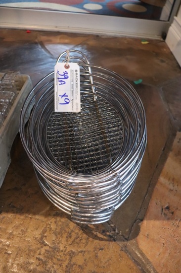 Times 9 - 15" oval chrome wire baskets