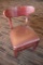 Times 12 - A.C. Furniture Co. cherry finish dining Charis with deep red pad