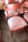 Times 12 - A.C. Furniture Co. cherry finish dining Charis with deep red pad