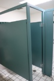 All to go - Men's Restroom - Double partition, 2 stools, urinal, vanity, mi