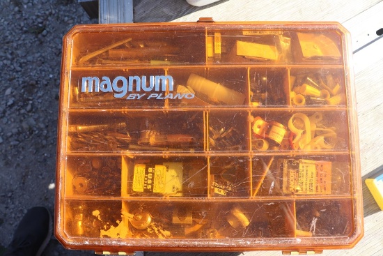 Magnum Plano tackle box loaded with hardware