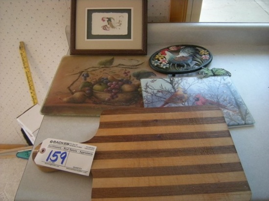 All to go  cutting boards and chicken novelties