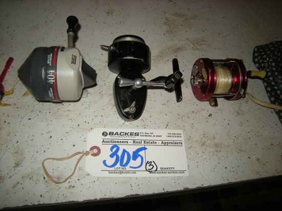 Three Fishing Reels