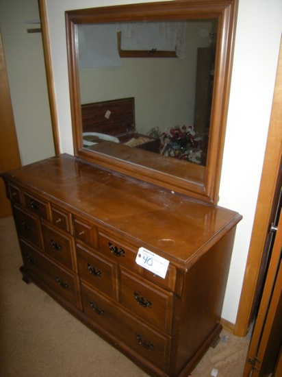Maple Mirrored Dresser
