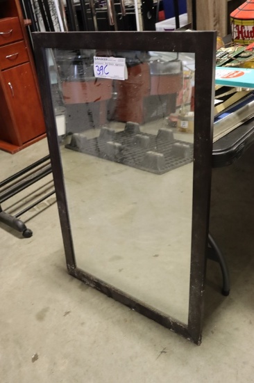 28" x 42" Wood frame mirror - some water damage of frame