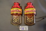 Times 2 - Hudepolh Beer plastic lighted wall signs