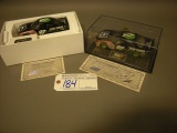 Pair to go Hand signed Chad Little Diecast Nascars for John Deere 160th Ann