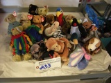 Group of Beanie baby assortment