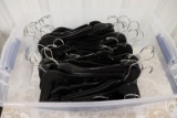 Tote with black clothes hangers - approx. 60