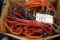 Box of assorted extension cords